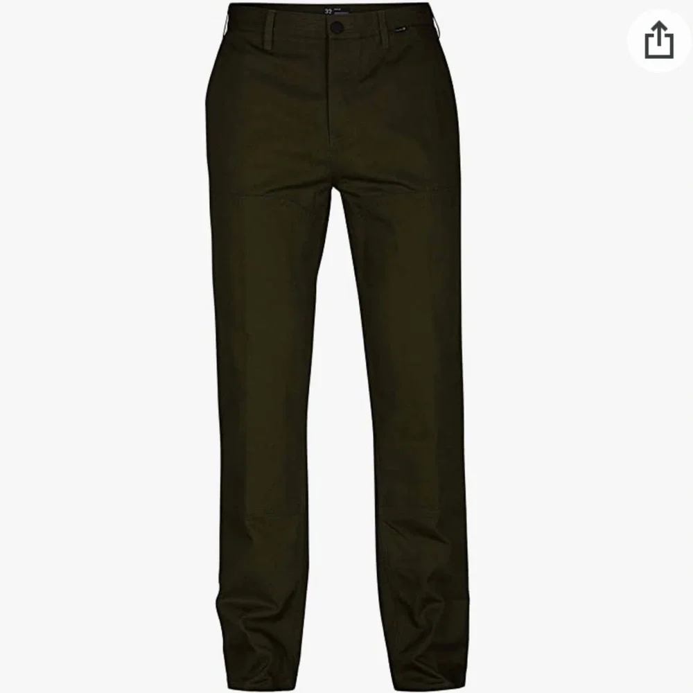 Hurley Men's Sunday Slim Fit Pants Button Fly Olive Green A09721 $80 Size 32